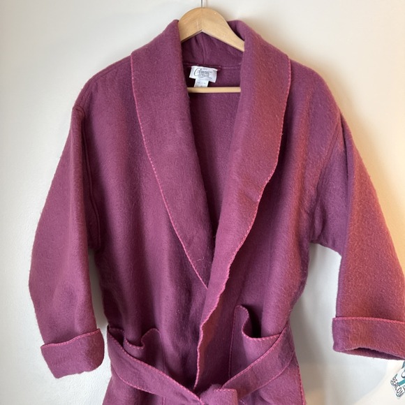 Vintage Cypress Robe Resort Spa Housecoat Pink Women's Size S 80s Retro Lounge - Picture 2 of 11